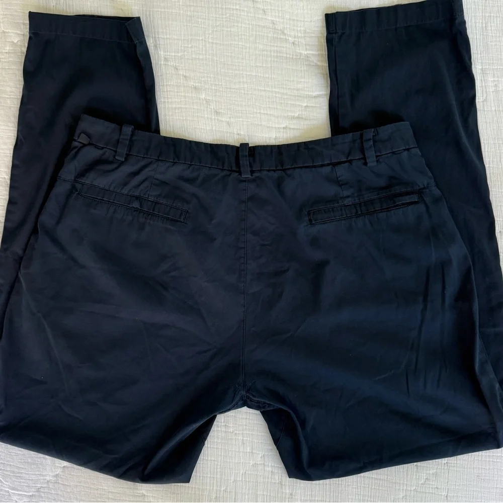 Lululemon Men’s Commission Slim Fit Pants 38 Navy Blue ABC Style Comfort Stretch